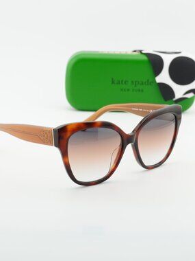 Kate Spade SAVANNA/G/S 0086 PR Cat Eye Sunglasses - Havana/Grey